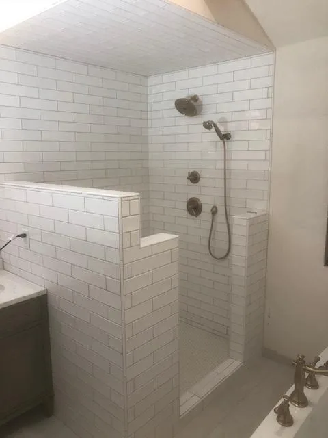 White-Themed Bathroom Renovations by ER Renovation, Inc. - Photo 2