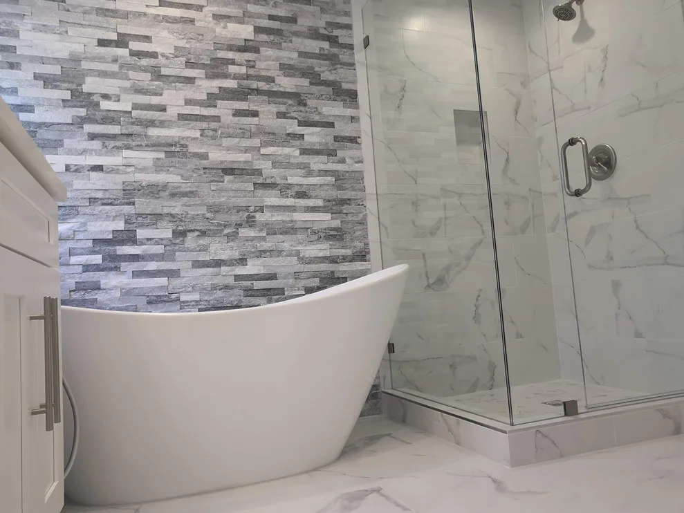 Sherman Oaks CA White Bathroom Renovation by California Kitchen Gallery - Photo 13