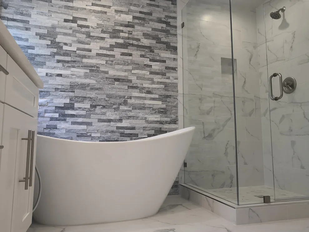 Sherman Oaks CA White Bathroom Renovation by California Kitchen Gallery - Photo 10