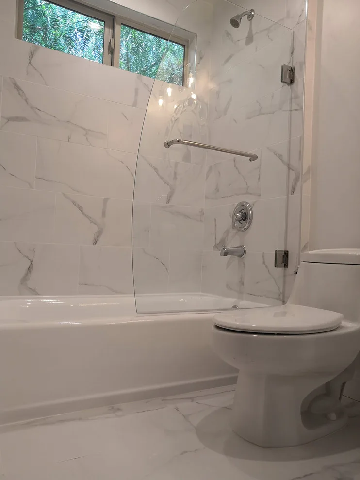 Sherman Oaks CA White Bathroom Renovation by California Kitchen Gallery - Photo 14