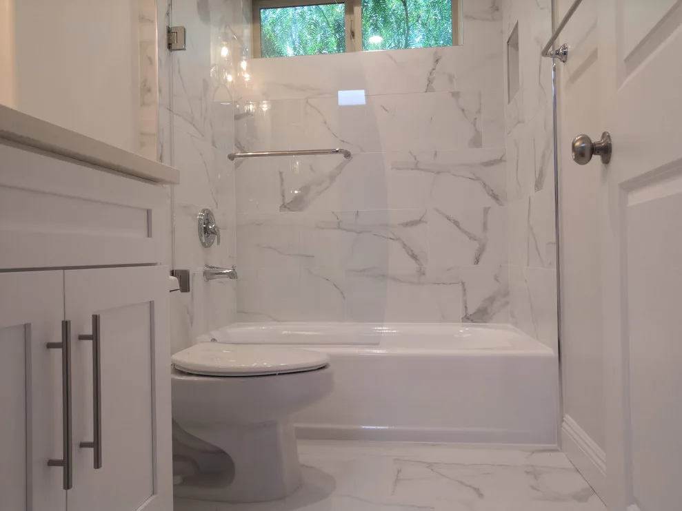 Sherman Oaks CA White Bathroom Renovation by California Kitchen Gallery - Photo 15