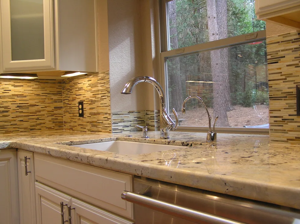 Kitchen with White Cabinets by SBC Contractors - Photo 5