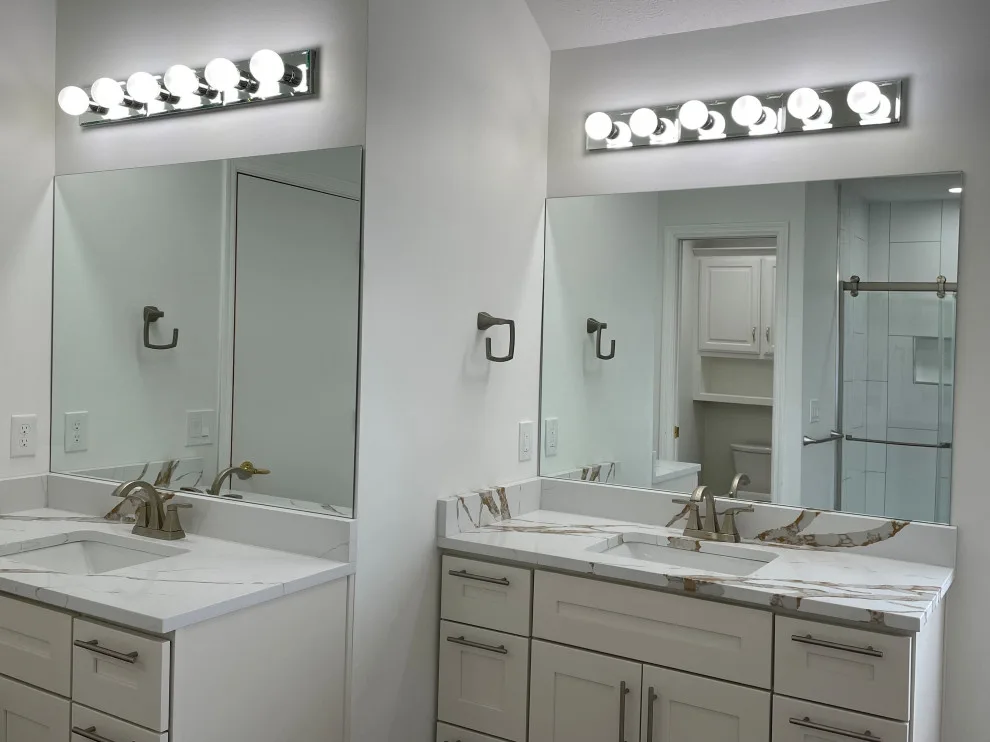 Modern White Bathroom by Smart Design Kitchen & Bath - Photo 2
