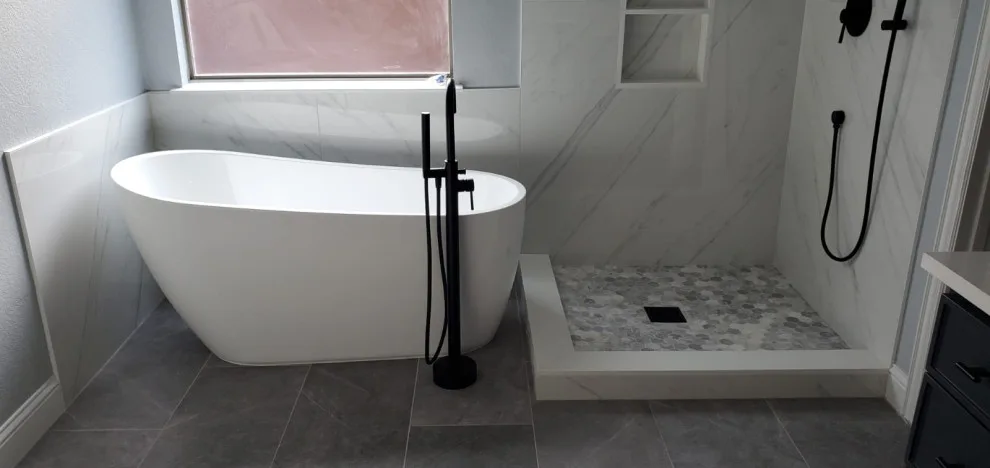 White - Complete Bathroom Renovation by Revive And Renew Remodeling LLC - Photo 5