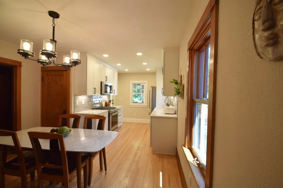 White Gourmet Kitchen by Edge Construction - Photo 10