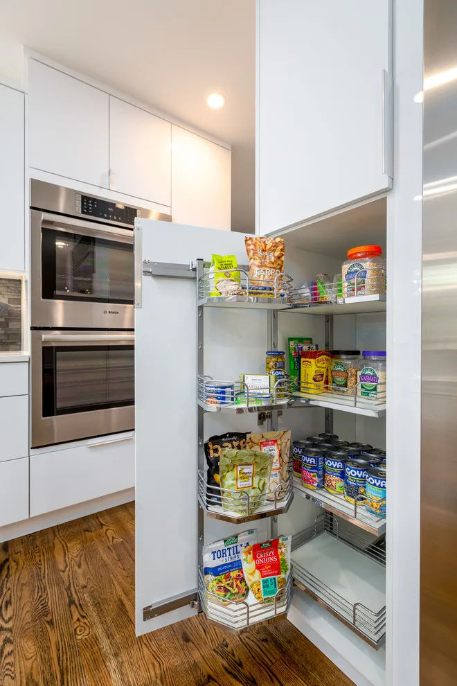 Glossy White Cabinets with White Countertop by Boss Design Center - Photo 12