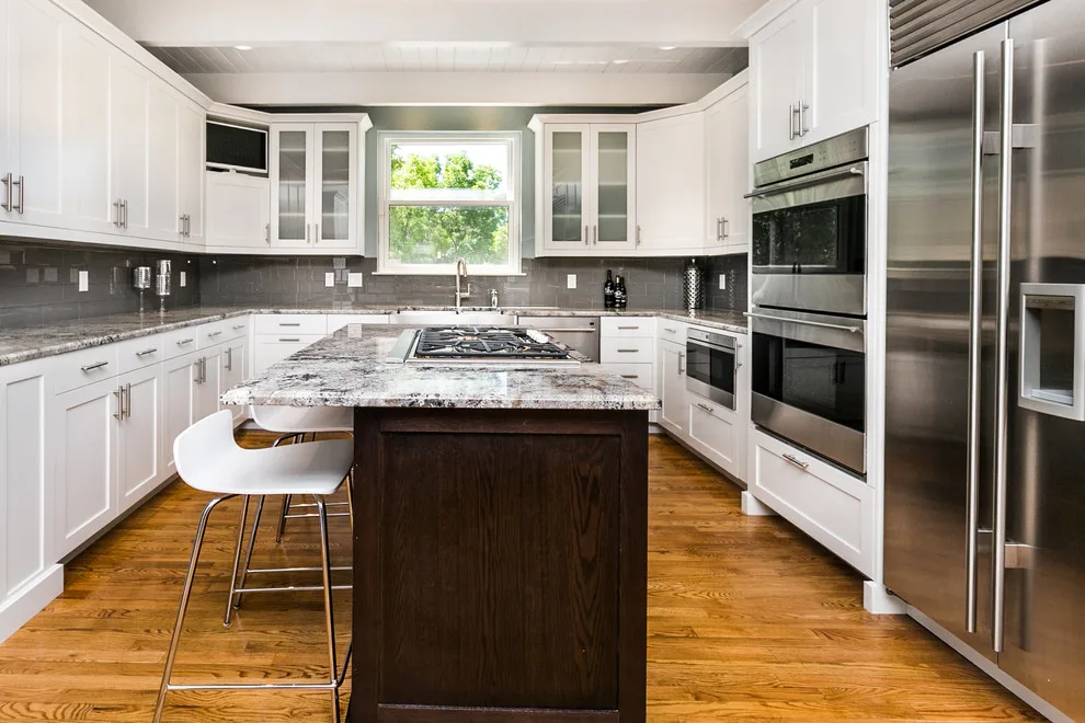 Elegant White Kitchen by More Brothers Construction - Photo 5