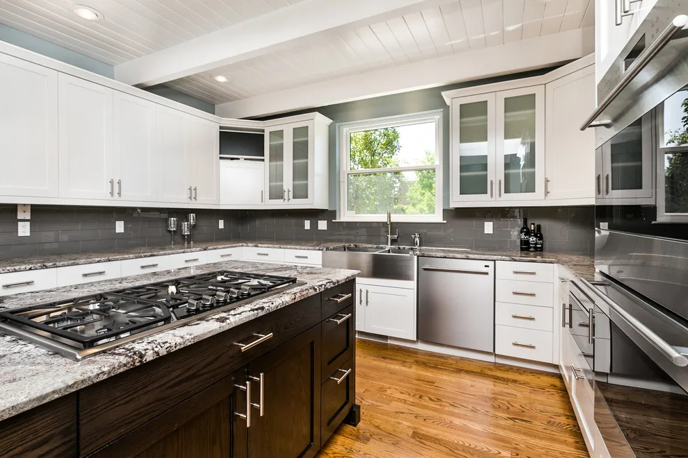 Elegant White Kitchen by More Brothers Construction - Photo 8