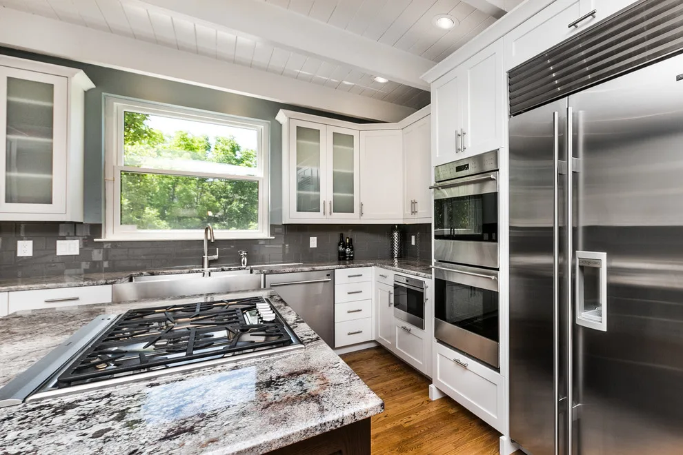 Elegant White Kitchen by More Brothers Construction - Photo 7