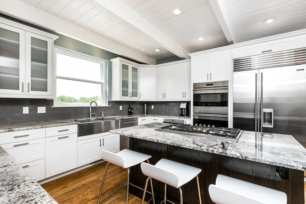 Elegant White Kitchen by More Brothers Construction - Photo 12