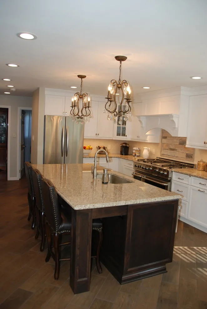 Elegant and Charming White Kitchen by Conrad Kitchen, Bath And Remodeling LLC - Photo 5