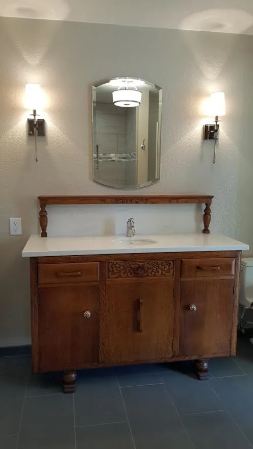 Marble White Bathroom by Henle Construction, Inc. - Photo 7