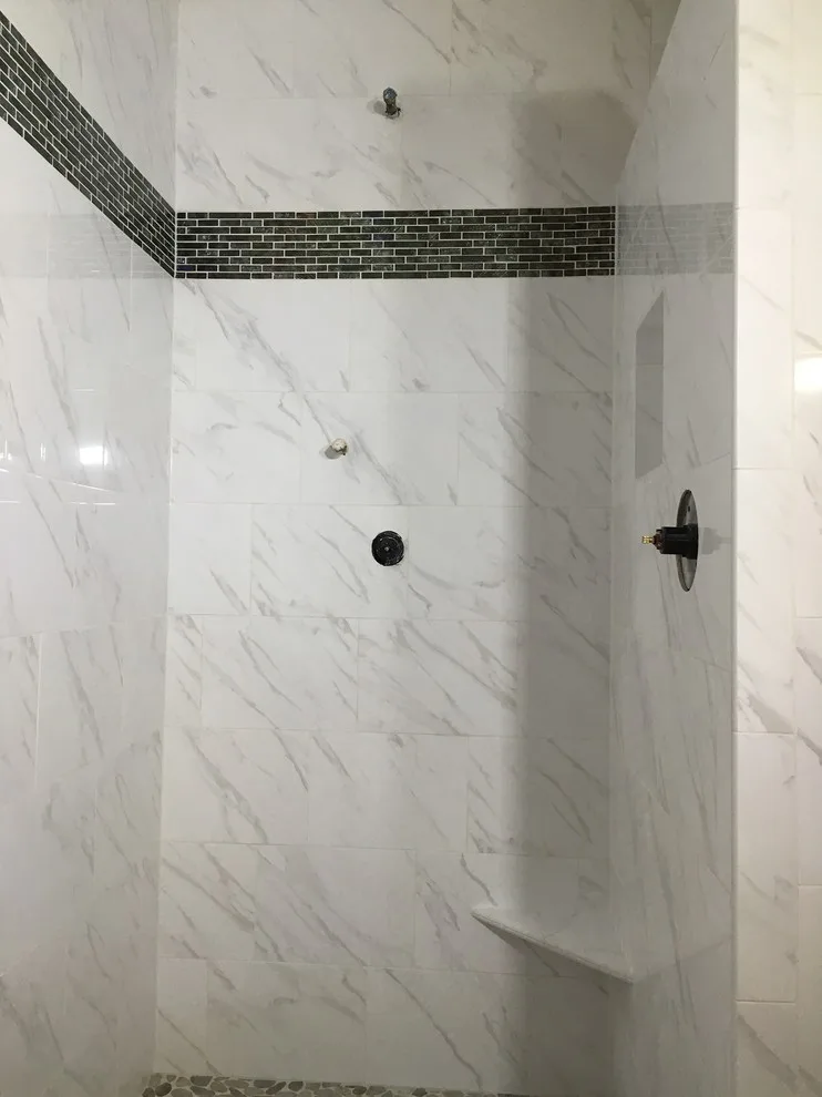 Marble White Shower by Phoenix Home Solutions, LLC - Photo 6