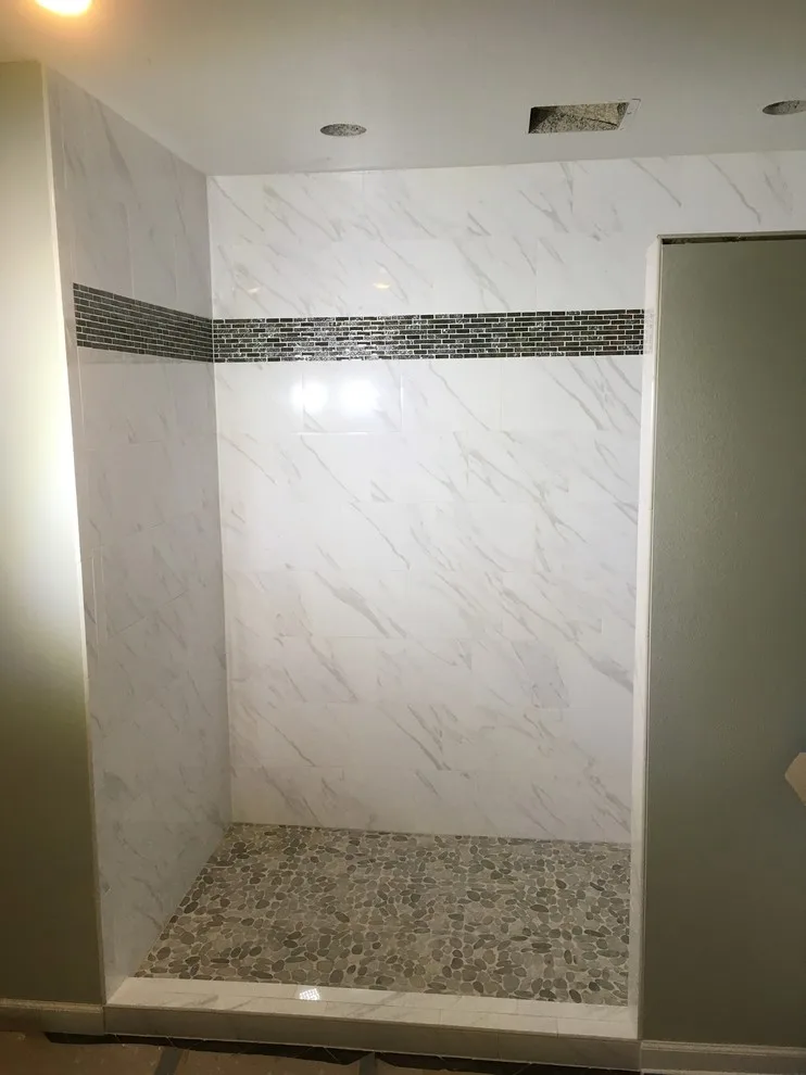 Marble White Shower by Phoenix Home Solutions, LLC - Photo 3