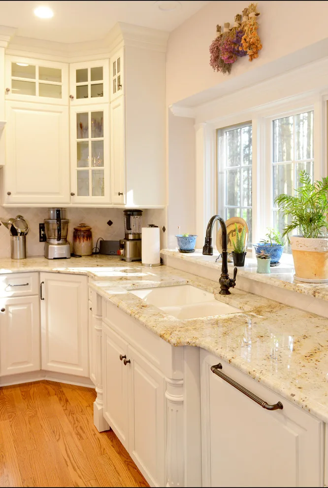 Pittsford, NY Traditional White Kitchen Renovation by Inde Kitchen Remodelers - Photo 5