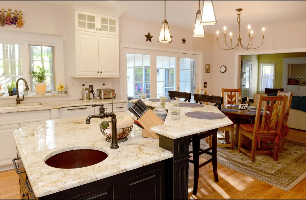 Pittsford, NY Traditional White Kitchen Renovation by Inde Kitchen Remodelers - Photo 7