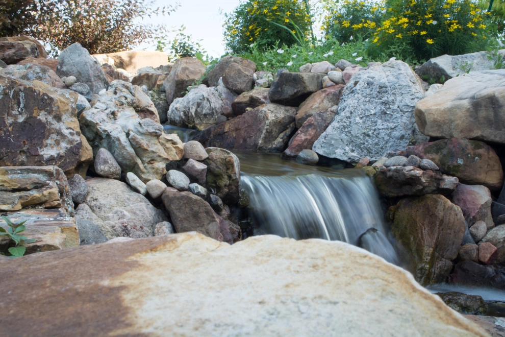 Rustic Mountain Stream into Lakeside Patio by Breaking Ground - Photo 12