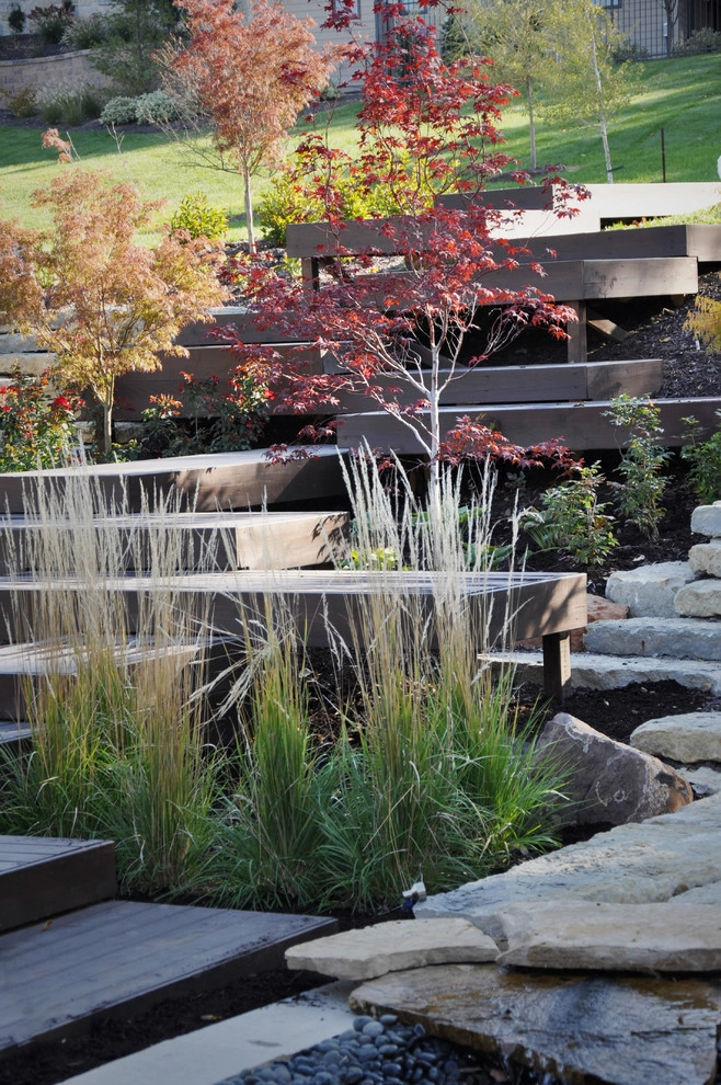 Modern Hillside Entry and Sculpture Garden by Breaking Ground - Photo 6