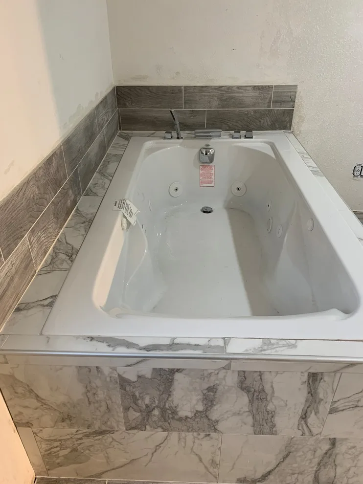 Chilly White Master Bathroom by CG Construction - Photo 7