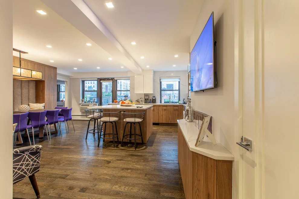 Wood Accented Full Apartment Renovation by Eastside Design & Build Inc. - Photo 13