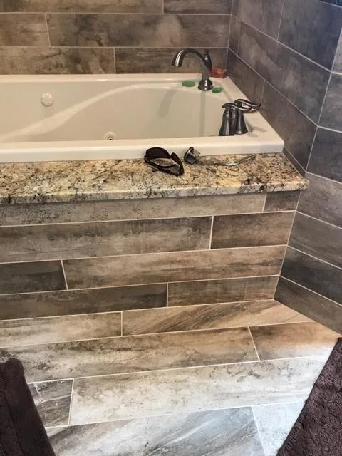 Timber-Style Main Bathroom by Artistic Tile & Stone - Photo 2