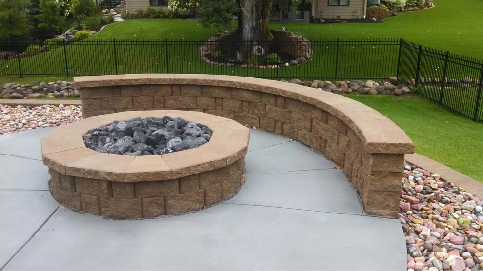 Backyard Space with Pool and Fire Pit by Executive Lawn & Landscaping, LLC. - Photo 4