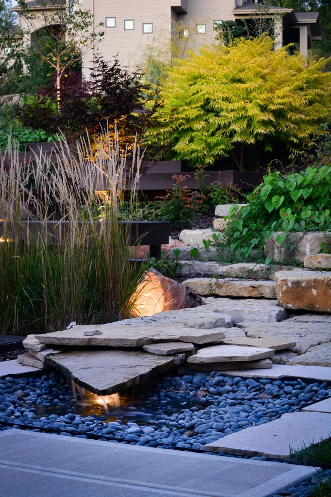Modern Hillside Entry and Sculpture Garden by Breaking Ground - Photo 25