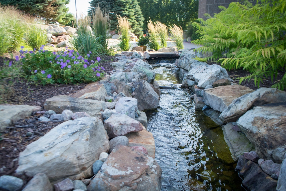 Rustic Mountain Stream into Lakeside Patio by Breaking Ground - Photo 13