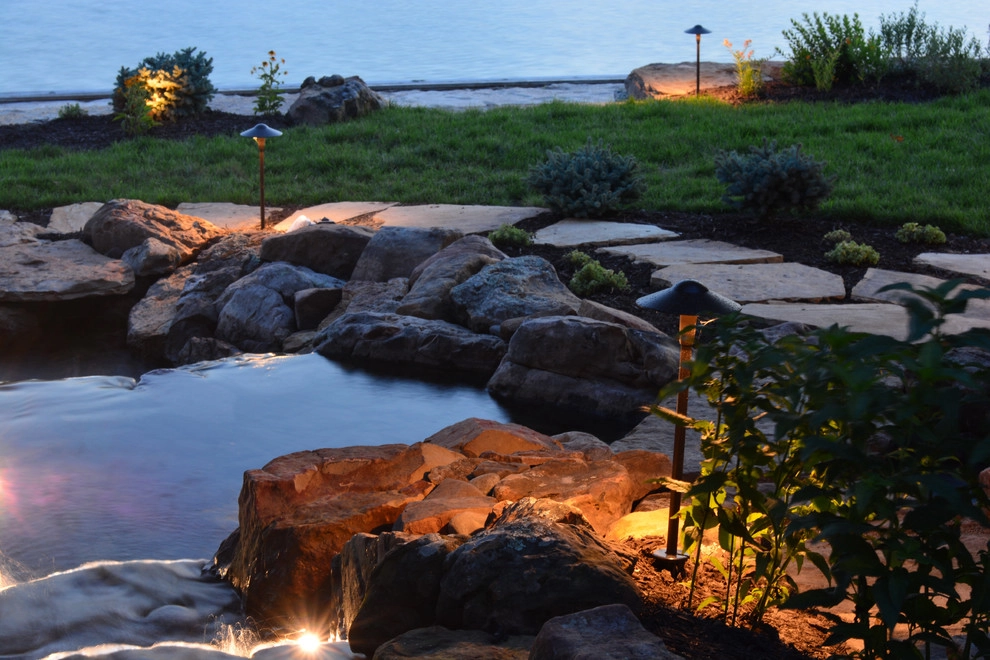 Lakeside Entertainment Space and Water Feature by Breaking Ground - Photo 78