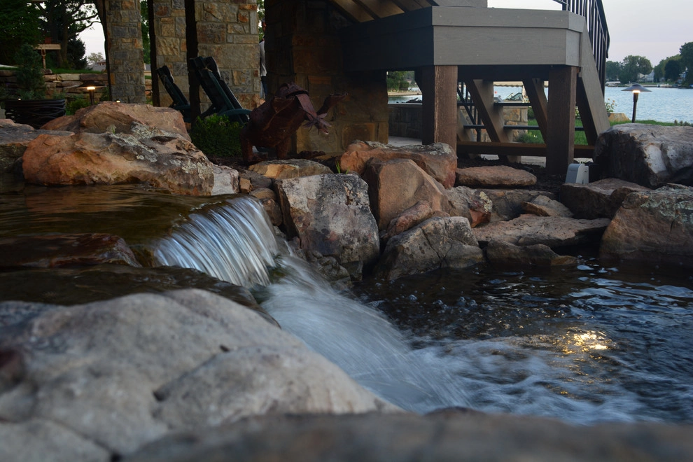 Lakeside Entertainment Space and Water Feature by Breaking Ground - Photo 44