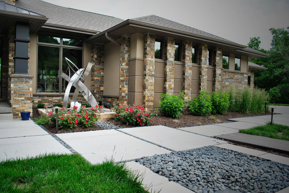 Modern Hillside Entry and Sculpture Garden by Breaking Ground - Photo 50