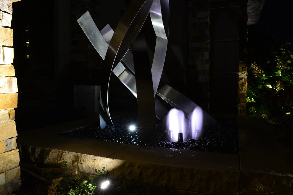 Modern Hillside Entry and Sculpture Garden by Breaking Ground - Photo 28