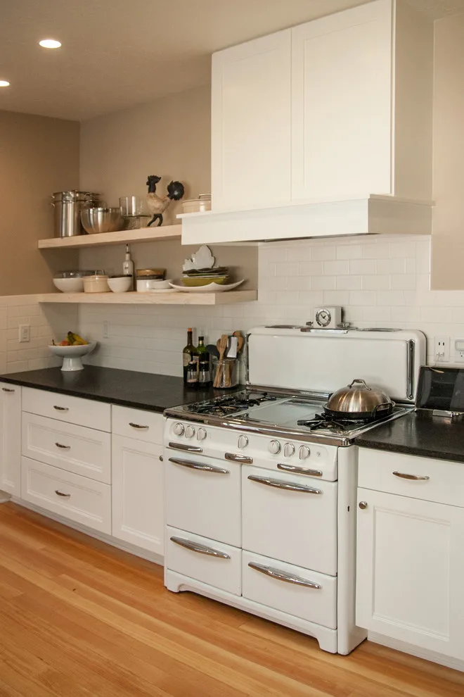 Reclaimed Wood Floating Shelves for the Kitchen by Coleman Creek Construction - Photo 4
