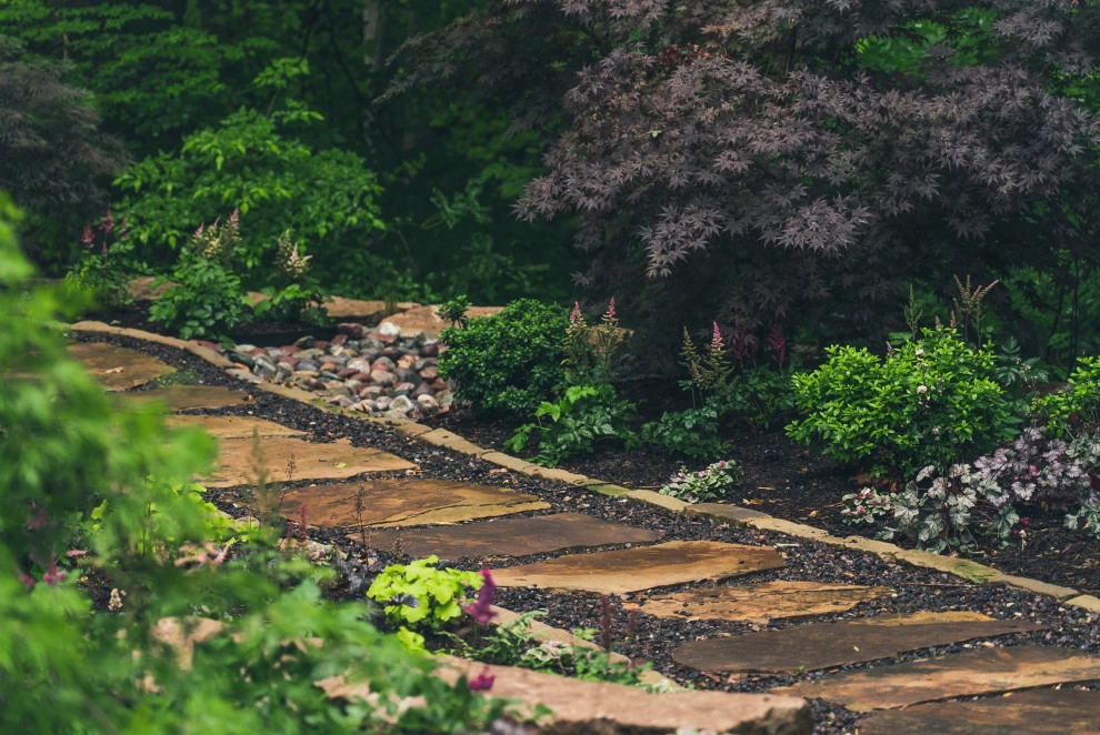 Natural Stone Walkway for Drainage Solution by Frisella Landscape Group - Photo 8