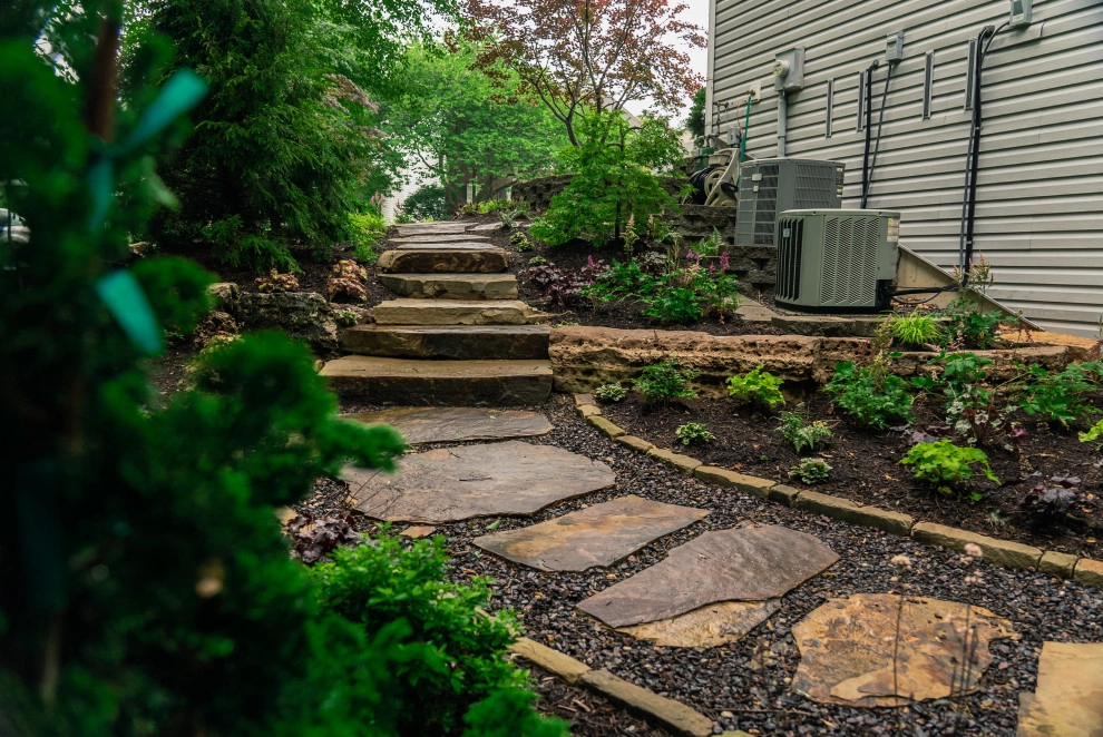 Natural Stone Walkway for Drainage Solution by Frisella Landscape Group - Photo 5