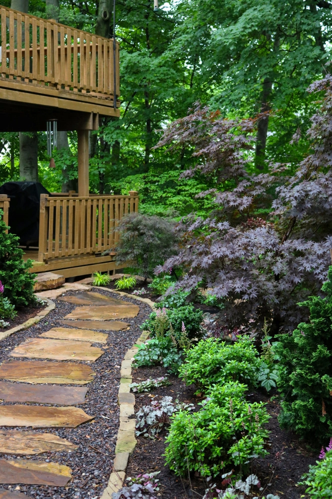 Natural Stone Walkway for Drainage Solution by Frisella Landscape Group - Photo 2