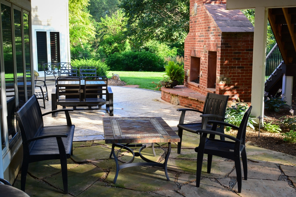 Custom Design Fireplace, Patio and Water Feature by Breaking Ground - Photo 2