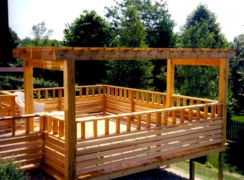 Wooden Deck on a Hill by Ganshert Nursery & Landscapes - Photo 2