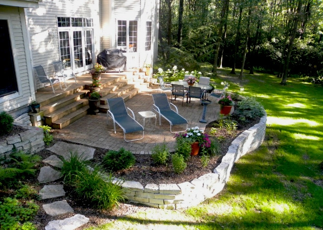 Stone Patio and Gardens by Ganshert Nursery & Landscapes - Photo 2