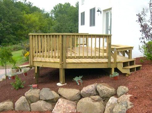 Raised Wooden Deck by Ganshert Nursery & Landscapes - Photo 3