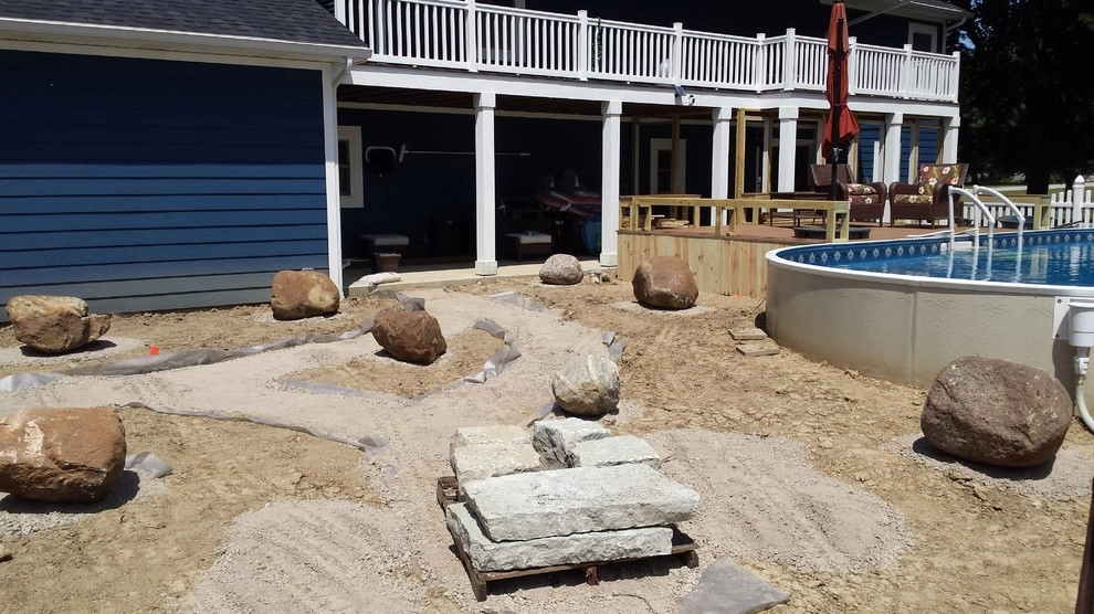 Arwoods backyard pool area by Garden Of Eden Landscaping Services - Photo 17