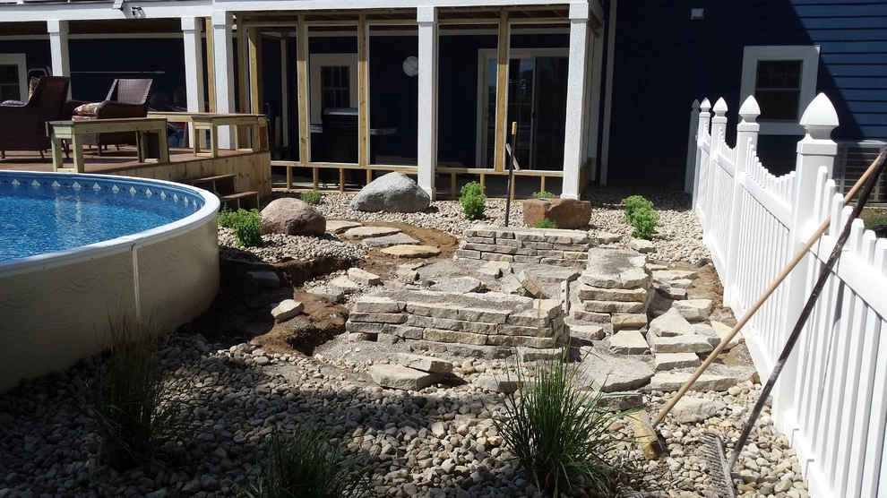 Arwoods backyard pool area by Garden Of Eden Landscaping Services - Photo 2