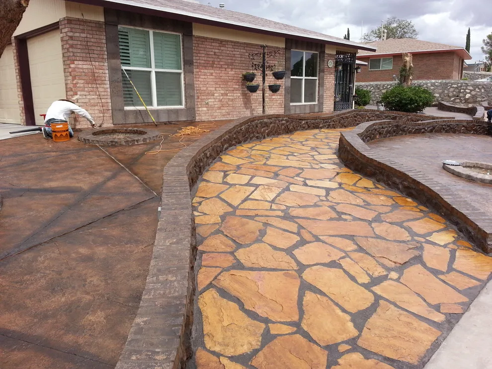 Flagstone Landscape Concrete by Forma Contractors - Photo 8