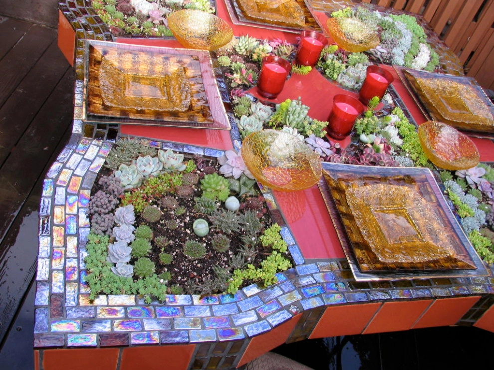 creation of succulent table by Garden To Life Landscaping - Photo 5