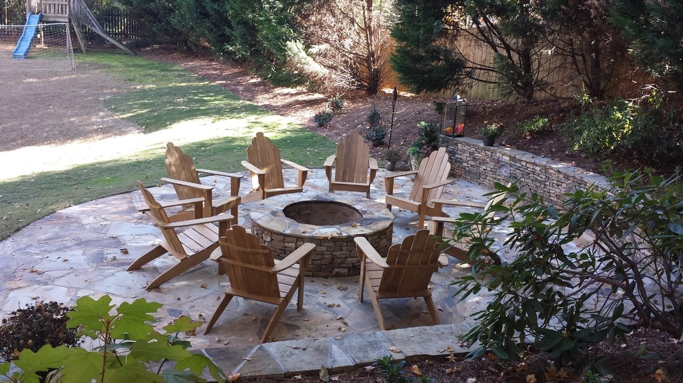 Fire Pit and Flagstone Patio by Georgia Horticulture - Photo 2