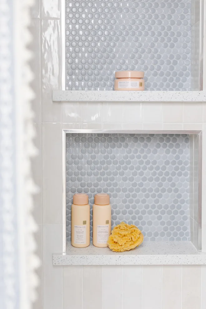 Adore It or Abandon It Pink Bathroom Makeover by Mae Reedy Build + Design - Photo 7