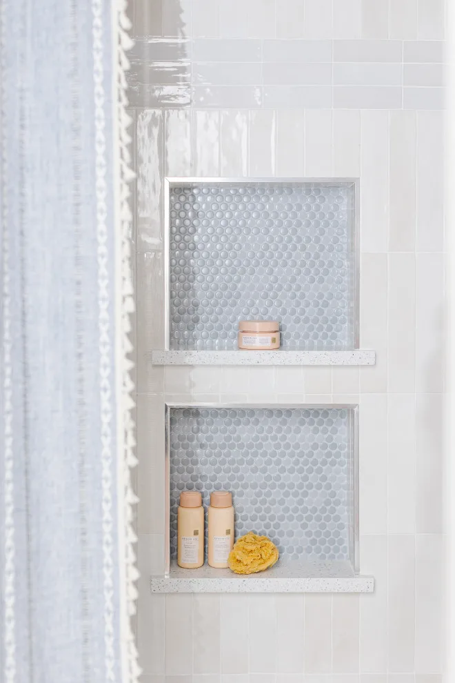 Adore It or Abandon It Pink Bathroom Makeover by Mae Reedy Build + Design - Photo 2