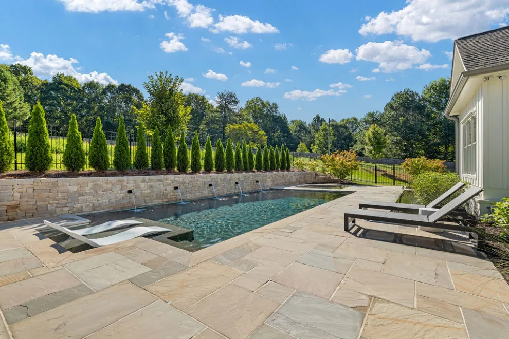 Elegant Outdoor Oasis with Modern Pool and Spa by Boyce Design + Build - Photo 6