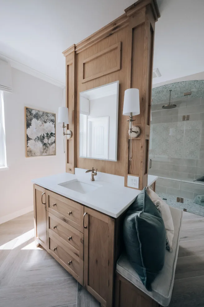 Upscale Steam Shower Bathroom Makeover by Casino Co. Renovations - Photo 5