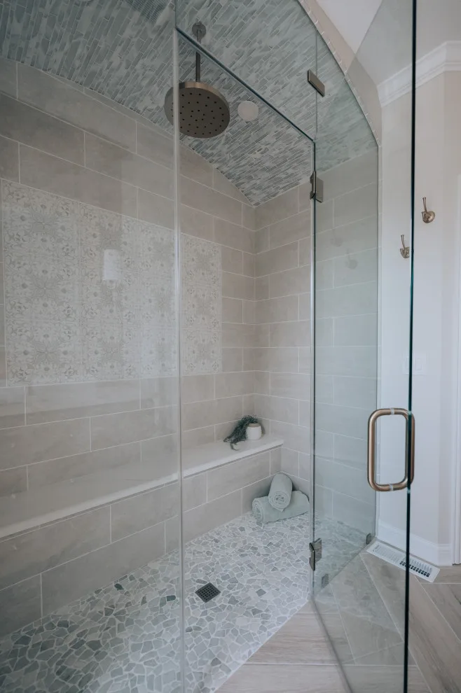 Upscale Steam Shower Bathroom Makeover by Casino Co. Renovations - Photo 3
